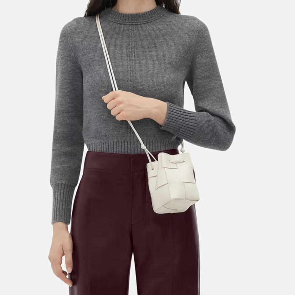 Authentic Bottega Veneta Woven Crossbody Bag